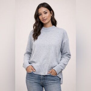 H&M Women Sky Blue Crewneck Sweater | Size M